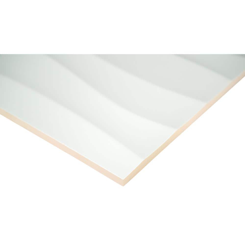 MSI Onda Blanco 12 in. x 24 in. Matte Ceramic Floor and Wall Tile, 16 sq. ft. per Case