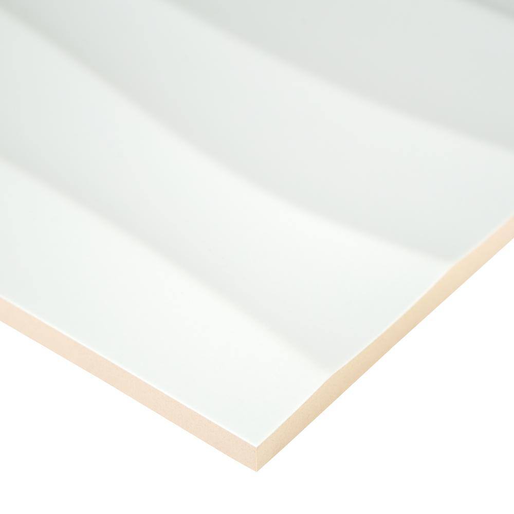 MSI Onda Blanco 12 in. x 24 in. Matte Ceramic Floor and Wall Tile, 16 sq. ft. per Case