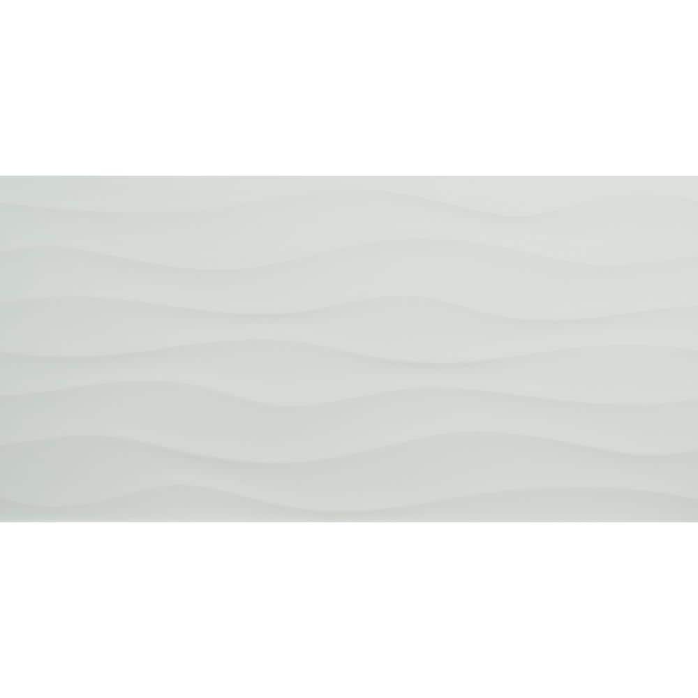 MSI Onda Blanco 12 in. x 24 in. Matte Ceramic Floor and Wall Tile, 16 sq. ft. per Case