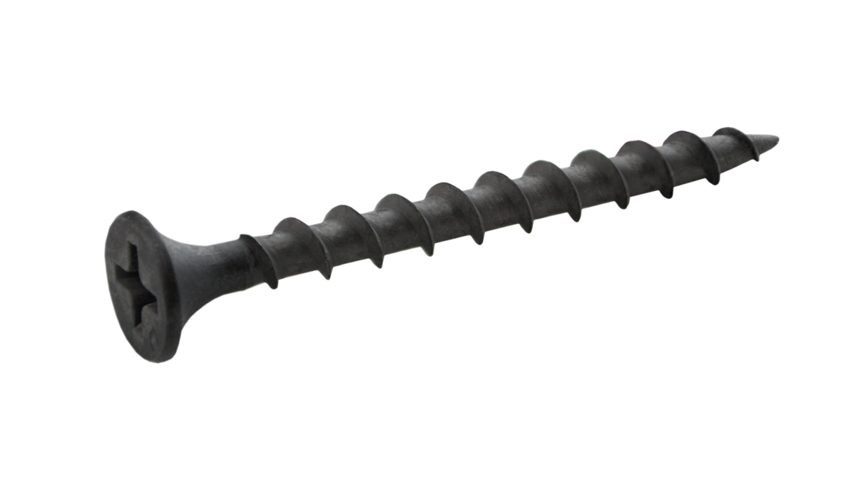 Grip-Rite #6 x 1-5/8-in Bugle Coarse Thread Drywall Screws, Black Phosphate, 1 lb