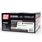 Grip-Rite PrimeGuard Ten #6 x 1-5/8-in Polymer Deck Screws, 5-lb Box