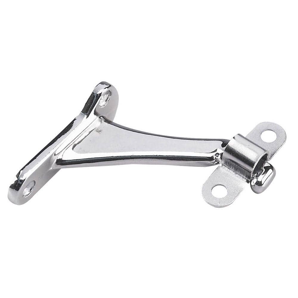 Onward 3 in. (76 mm) Chrome Heavy-Duty Zamak Hand Rail Bracket for Flat Bottom Handrail