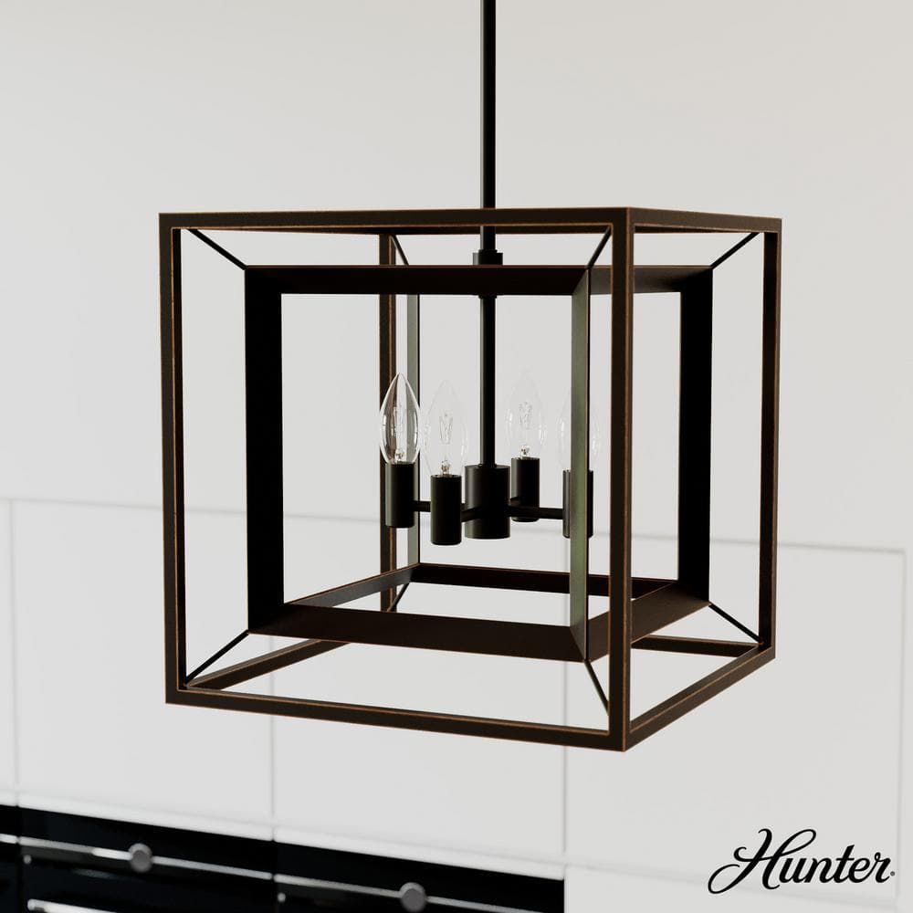 Hunter Doherty 4-Light Onyx Bengal Island Chandelier