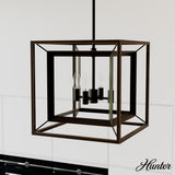 Hunter Doherty 4-Light Onyx Bengal Island Chandelier