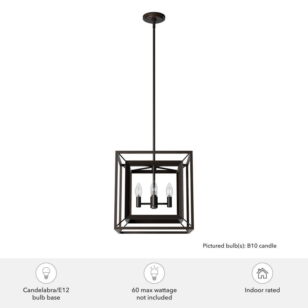 Hunter Doherty 4-Light Onyx Bengal Island Chandelier