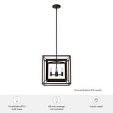 Hunter Doherty 4-Light Onyx Bengal Island Chandelier
