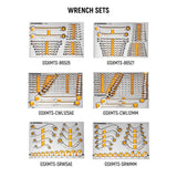 GEARWRENCH MEGAMOD 72 in. x 25 in. 18-Drawer Mobile Workbench Cabinet with Master Mechanics Tool Set in Foam Trays (1,268-Pieces)