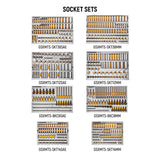 GEARWRENCH MEGAMOD 72 in. x 25 in. 18-Drawer Mobile Workbench Cabinet with Master Mechanics Tool Set in Foam Trays (1,268-Pieces)