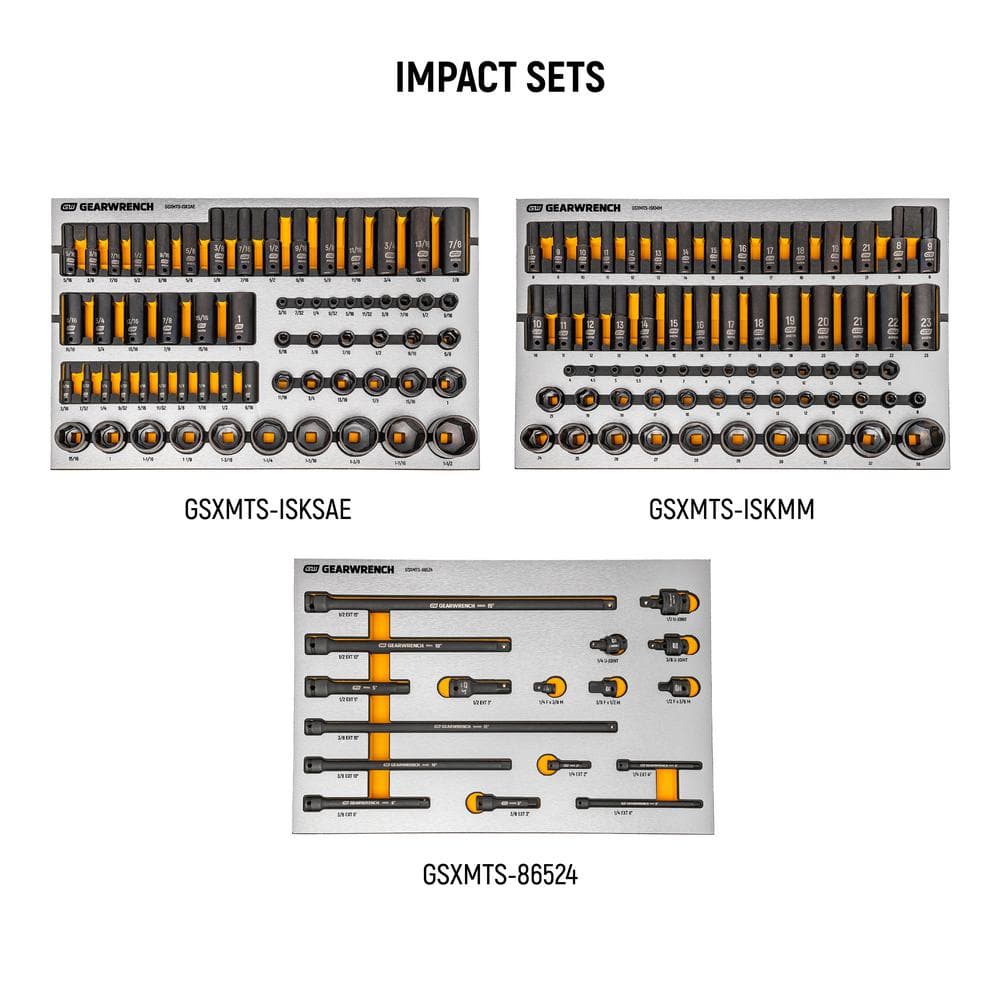GEARWRENCH MEGAMOD 52 in. x 18 in. 11-Drawer Mobile Workbench Cabinet with Master Mechanics Tool Set in Foam Trays (1,024-Pieces)