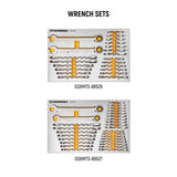 GEARWRENCH MEGAMOD 52 in. x 18 in. 11-Drawer Mobile Workbench Cabinet with Master Mechanics Tool Set in Foam Trays (1,024-Pieces)