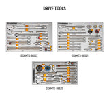 GEARWRENCH MEGAMOD 52 in. x 18 in. 11-Drawer Mobile Workbench Cabinet with Master Mechanics Tool Set in Foam Trays (1,024-Pieces)
