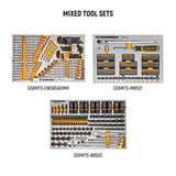 GEARWRENCH MEGAMOD 52 in. x 18 in. 11-Drawer Mobile Workbench Cabinet with Master Mechanics Tool Set in Foam Trays (1,024-Pieces)