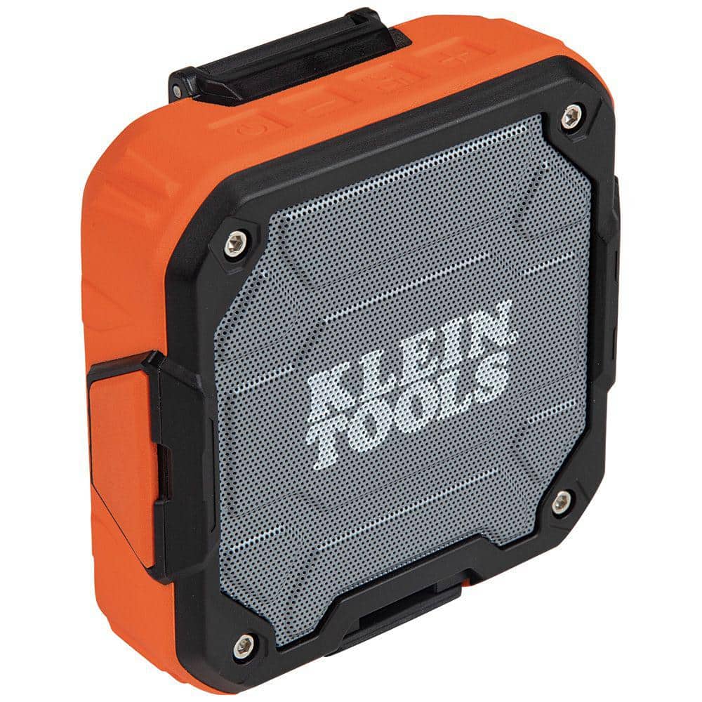 Klein Tools Wireless Jobsite Speaker with Magnetic Strap – AEPJS2, 4.22 x 4.1 x 1.6 in