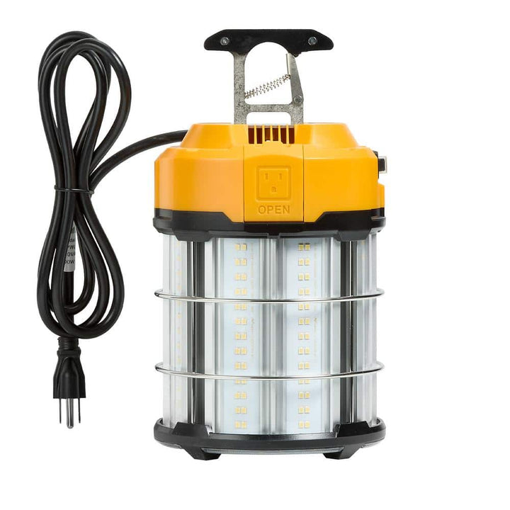Maxxima High Bay Temporary LED Work Light, Linkable, 100-Watt 12,000 Lumens 5000K Daylight
