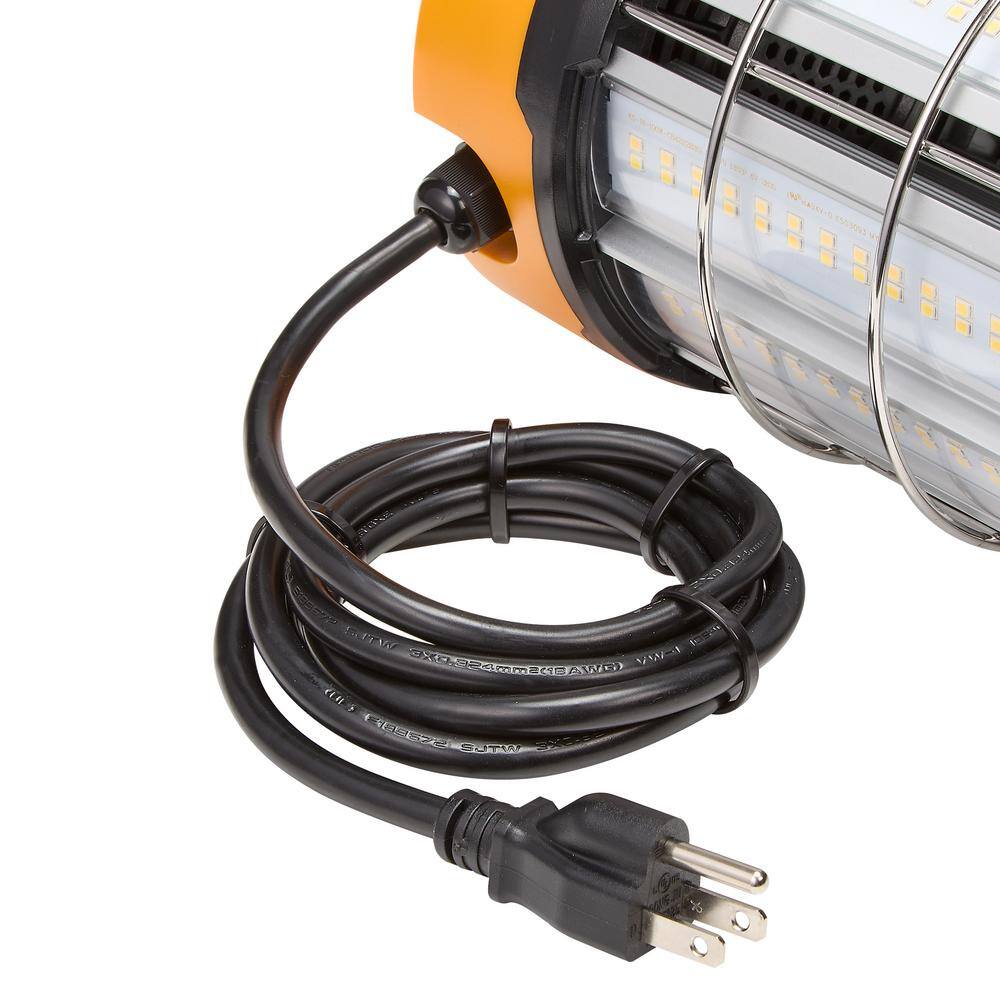 Maxxima High Bay Temporary LED Work Light, Linkable, 100-Watt 12,000 Lumens 5000K Daylight