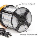 Maxxima High Bay Temporary LED Work Light, Linkable, 100-Watt 12,000 Lumens 5000K Daylight