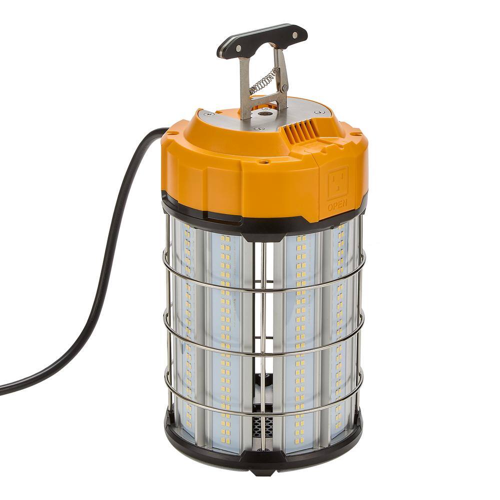 Maxxima High Bay Temporary LED Work Light, Linkable, 150-Watt 18,000 Lumens 5000K Daylight