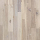 Interbuild 6.2 ft. L x 36 in. D, Acacia Butcher Block Island Countertop, Finished in Organic White with Square Edge