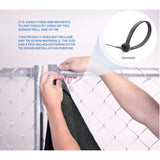 ORION 6 ft. X 100 ft. Black Privacy Fence Screen Netting Mesh with Reinforced Eyelets for Chain link Garden Fence