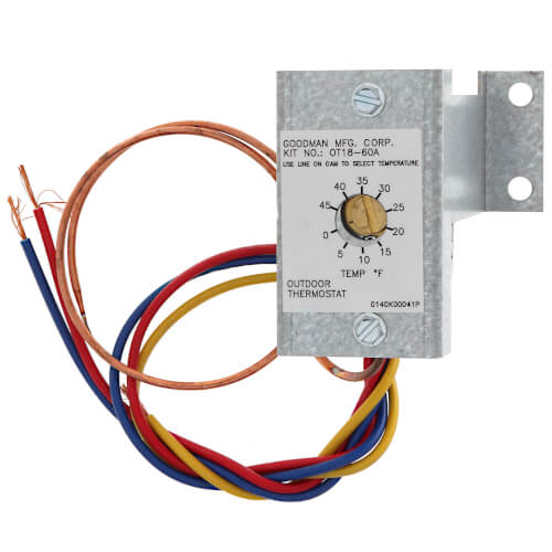 Goodman-Amana OT18-60A thermostat - front view (Product Type: Thermostat)