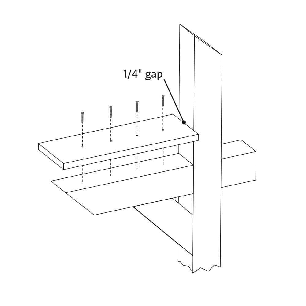 Outdoor Essentials 6 in. Pressure-Treated Wood Mailbox Mounting Board