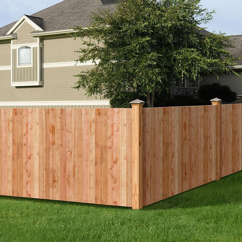 Outdoor Essentials 5/8 in. x 3-1/2 in. x 3-1/2 ft. Western Red Cedar Flat Top Fence Picket (13-Pack)