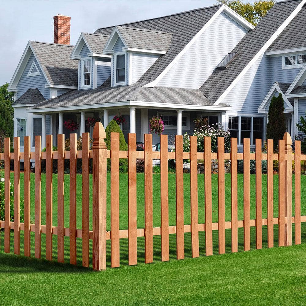 Outdoor Essentials 5/8 in. x 3-1/2 in. x 3-1/2 ft. Western Red Cedar Flat Top Fence Picket (27-Pack)