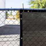 6 ft. x 50 ft. Brown Fence Privacy Screen Windscreen, with Bindings and Grommets, Heavy Duty