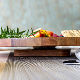 Over and Back 15 in. Dia Acacia Wood Lazy Susan
