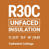 Owens Corning R-30 Unfaced Fiberglass Insulation Batts, 8.25 in. x 15.5 in. x 48 in. (5 Bags)
