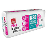 Owens Corning R-38 Unfaced Fiberglass Insulation Batts, 12.5 in. x 24 in. x 48 in. (8-Piece, 64 sq. ft. Coverage)