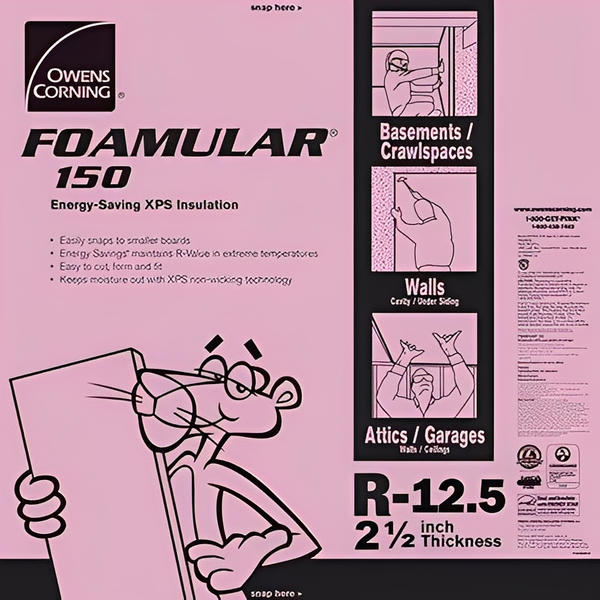 Owens Corning FOAMULAR 150 XPS 4ft x 8ft Insulation Board - All Sizes image 4