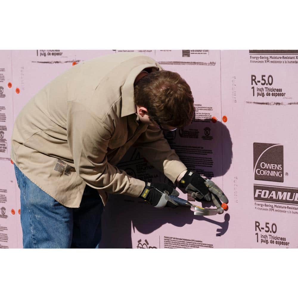 Owens Corning R-5 (15 PSI) FOAMULAR 150 1 in. x 4 ft. x 8 ft. Extruded Polystyrene Foam Board Insulation – Tongue & Groove Edge