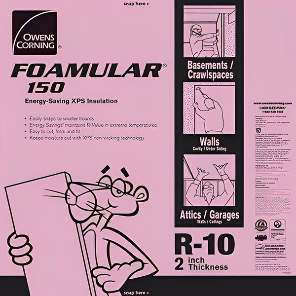 Owens Corning FOAMULAR 150 XPS 4ft x 8ft Insulation Board - All Sizes image 3