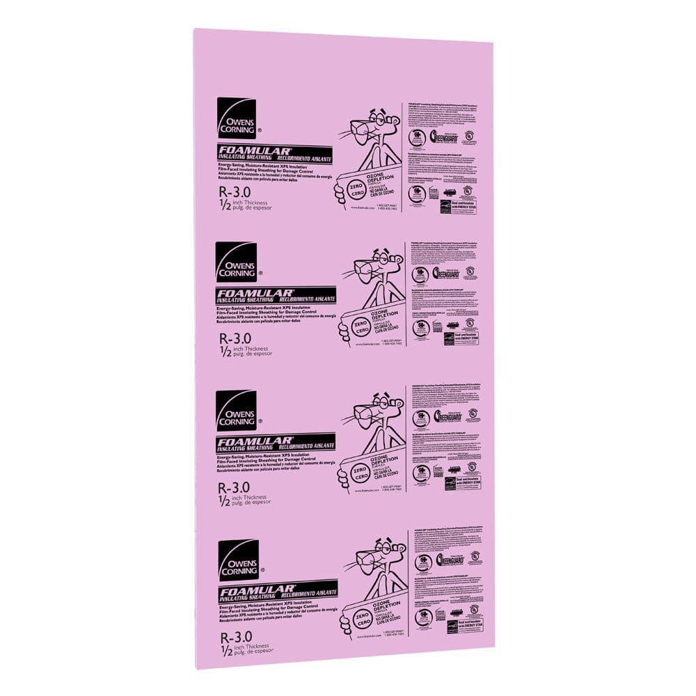 Owens Corning FOAMULAR 250 R-4 XPS Foam Board Insulation, 3/4 in. x 4 ft. x 8 ft., Tongue & Groove Edge (25 psi)