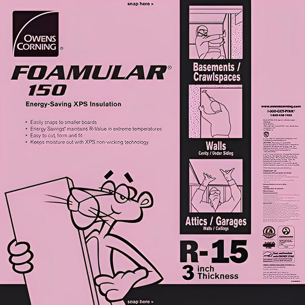 Owens Corning FOAMULAR 150 XPS 4ft x 8ft Insulation Board - All Sizes image 5