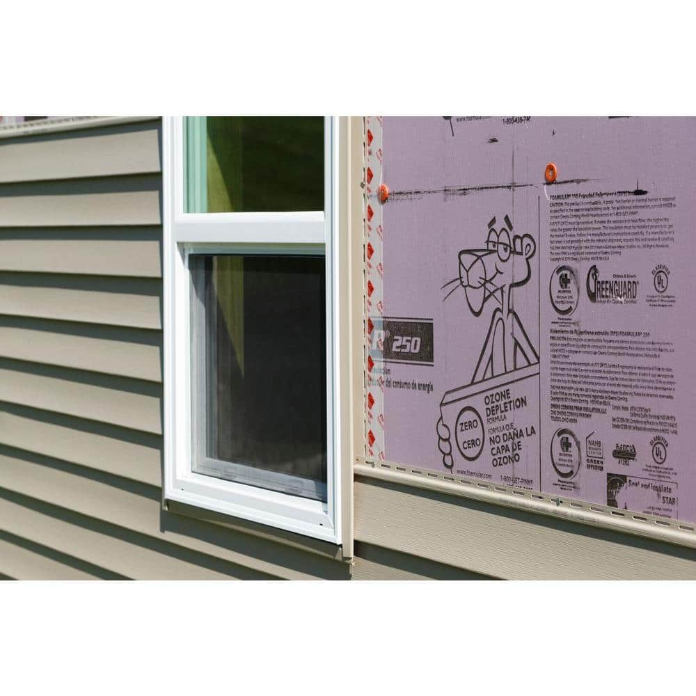 Owens Corning FOAMULAR 250 XPS Insulation Board, R-5, 1 in x 24 in x 8 ft