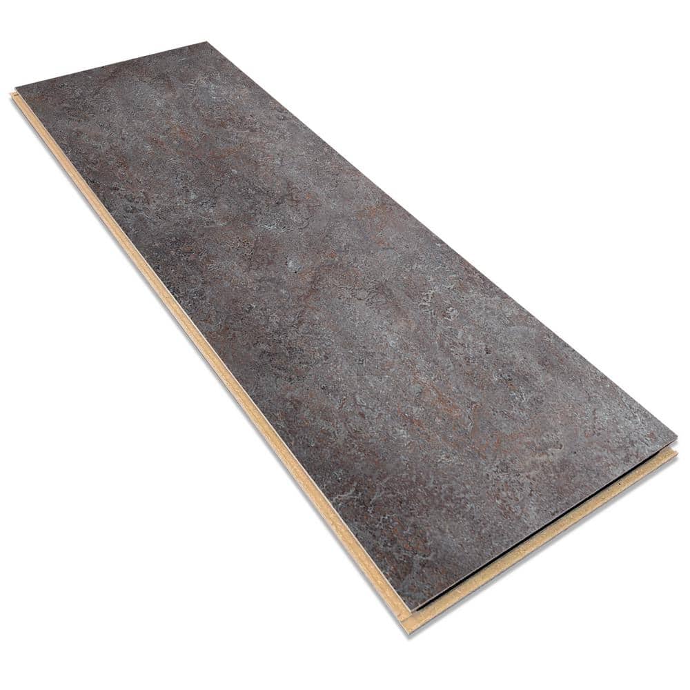 Marmoleum Cinch Loc Seal Oyster Mountain 9.8 mm T x 11.81 in. W x 35.43 in. L Laminate Flooring (20.34 sq. ft./case)