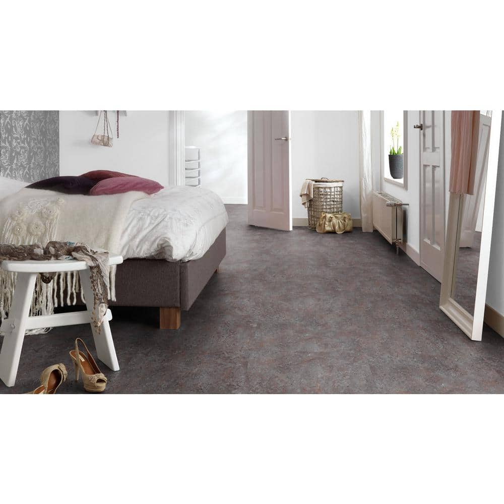 Marmoleum Cinch Loc Seal Oyster Mountain 9.8 mm T x 11.81 in. W x 11.81 in. L Laminate Flooring (6.78 sq. ft./case)
