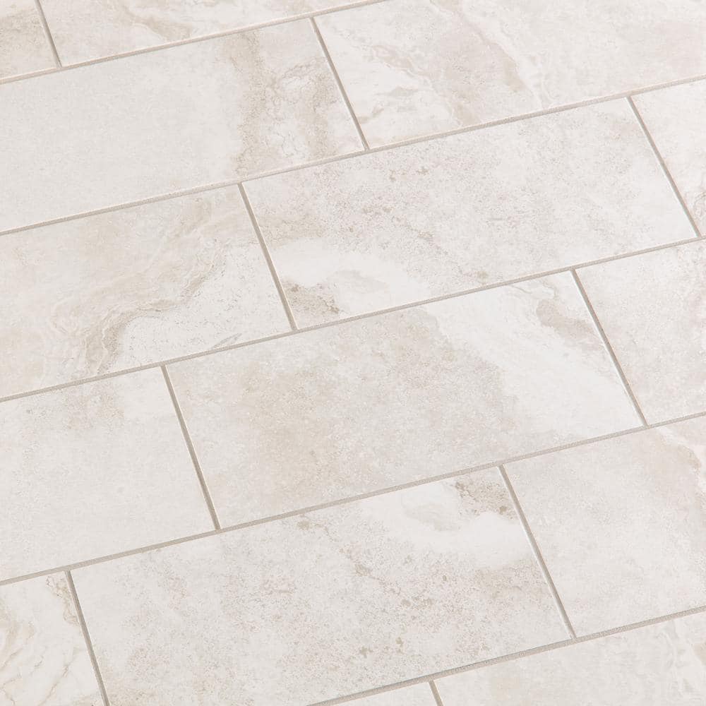 Daltile Canyon Gate Oyster White Matte 12 in. x 24 in. Glazed Porcelain Floor and Wall Tile (15.6 sq. ft./Case)