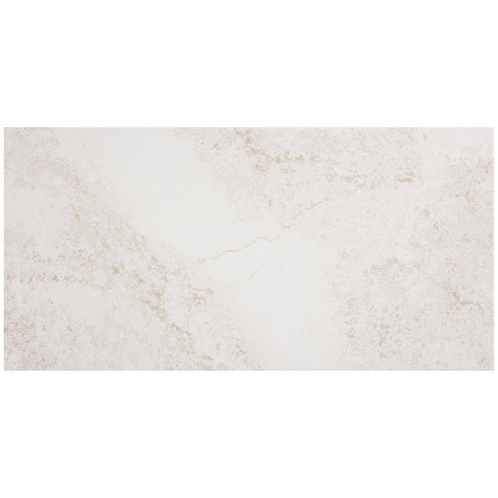 Daltile Canyon Gate Oyster White Matte 12 in. x 24 in. Glazed Porcelain Floor and Wall Tile (15.6 sq. ft./Case)