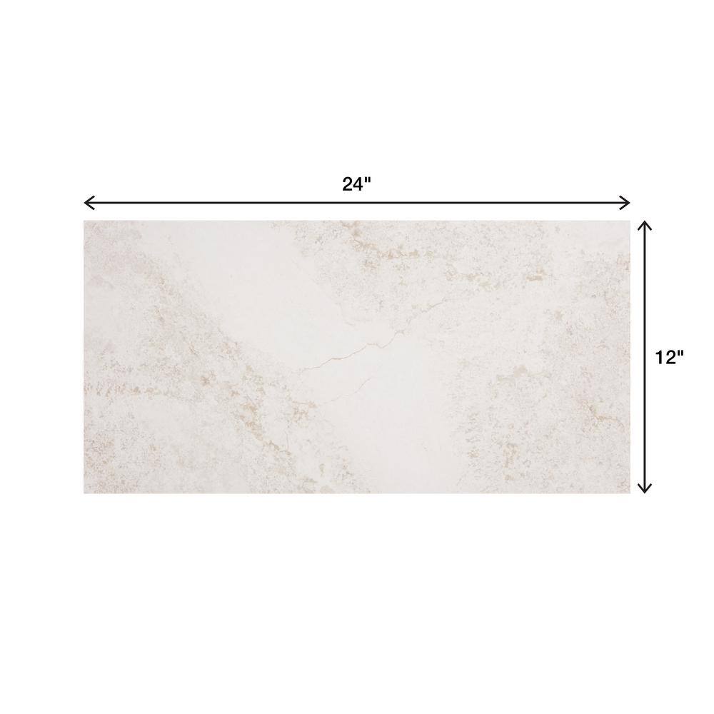 Daltile Canyon Gate Oyster White Matte 12 in. x 24 in. Glazed Porcelain Floor and Wall Tile (15.6 sq. ft./Case)