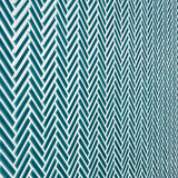 Kai Teal Herringbone Crackled Glossy Porcelain Mosaic Tile - Lux Tile