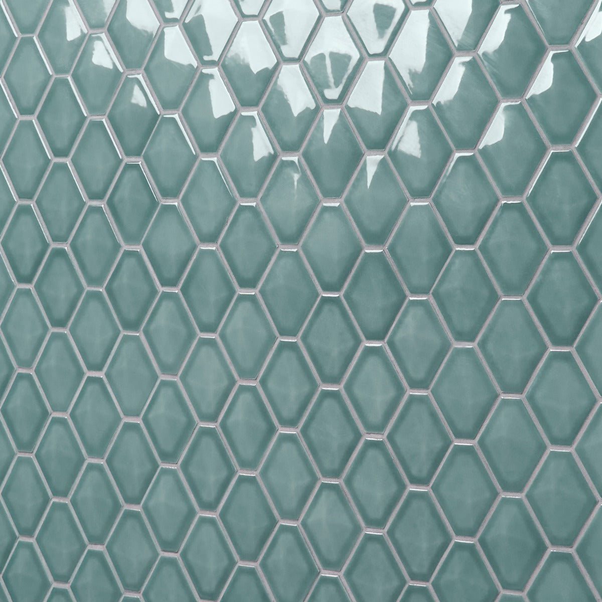 Brookline Diamond Marine Blue 3x4 Glossy Ceramic Mosaic Tile