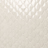 Brookline Diamond Mushroom Gray 3x4 Glossy Ceramic Mosaic Tile
