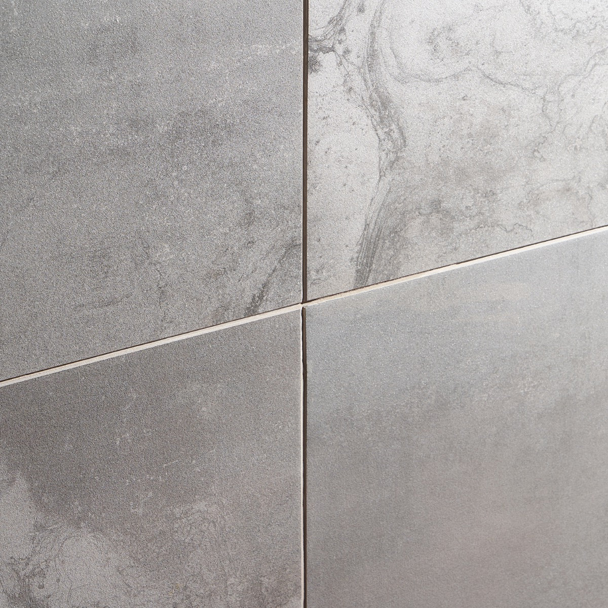Hewlett Metal Silver 12x24 Matte Porcelain Tile - Industrial Style