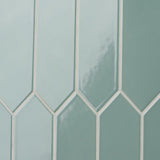 Kent Jade Green 3x12 Picket Polished Ceramic Wall Tile
