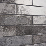Kalay Antracite Gray 3x12 Glossy Ceramic Subway Tile - Lux Tile