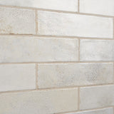 Kalay White 3x12 Glossy Ceramic Subway Tile for Walls