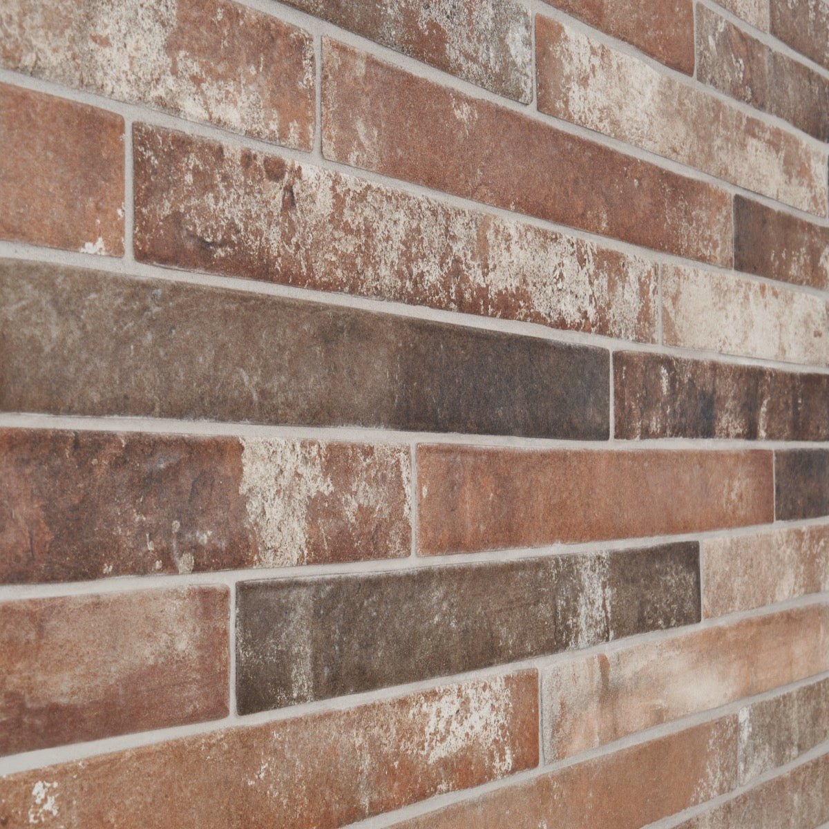English Brick Red 2x18 Matte Porcelain Tile - Rustic Charm